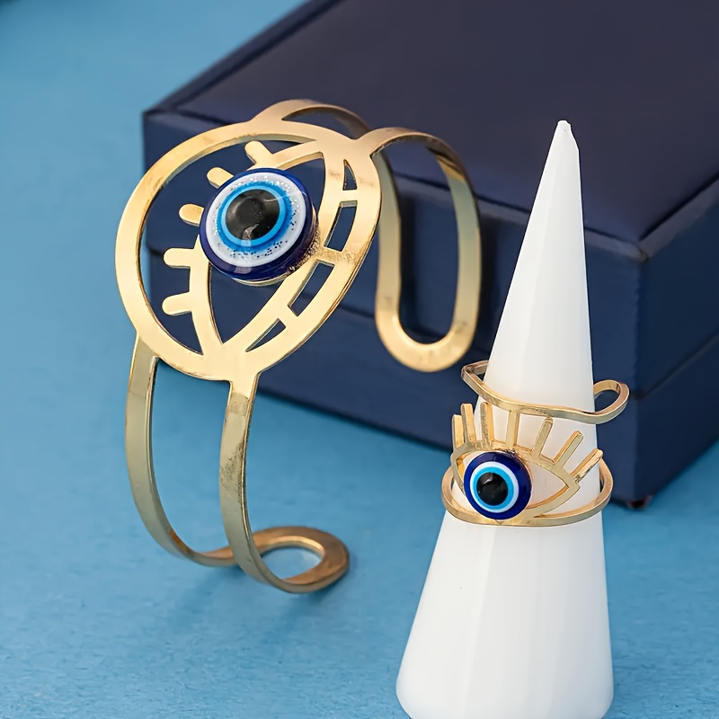 Bohemian Hollow Bracelet and Ring Set